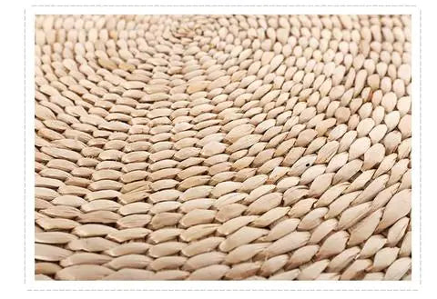 Natural Straw Sitting Mat - Japanese Tatami Cushion for Meditation, Yoga, and Tea