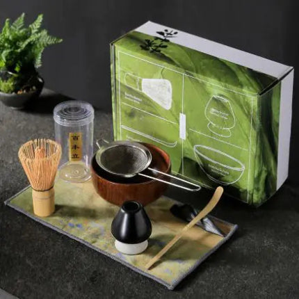 Premium Matcha Set - Japanese Tea Ceremony Kit - Bamboo Whisk