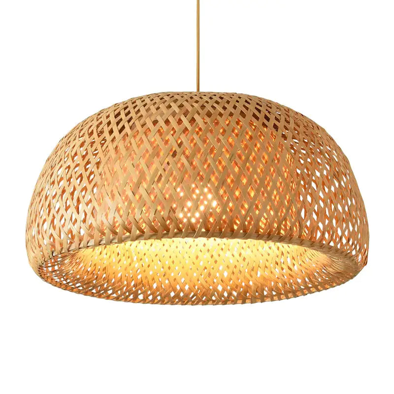 Handwoven Bamboo Pendant Ceiling Light