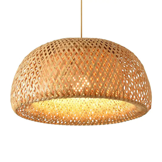 Handwoven Bamboo Pendant Ceiling Light