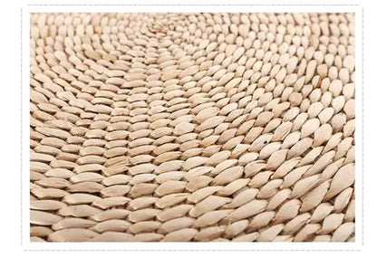 Natural Straw Sitting Mat - Japanese Tatami Cushion for Meditation, Yoga, and Tea